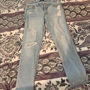 Abercrombie and Fitch low rise boyfriend jeans